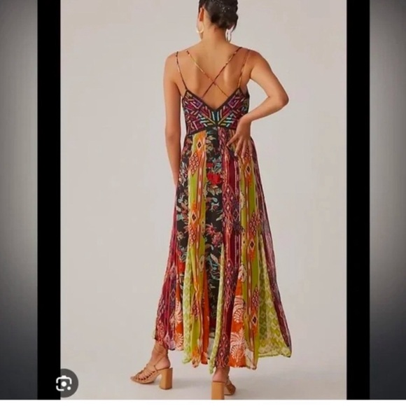 Anthroplogie Multi color maxi dress - Picture 7 of 8